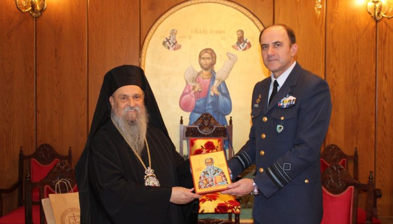 Στον Μητροπολίτη Λαρίσης ο νέος Αρχηγός Τακτικής Αεροπορίας (ΦΩΤΟ)