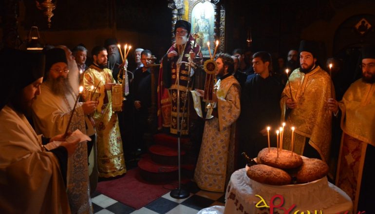 Δισαρχιερατικός εσπερινός στην Ι. Μονή Αγ. Τεσσαράκοντα Σπάρτης (ΦΩΤΟ)