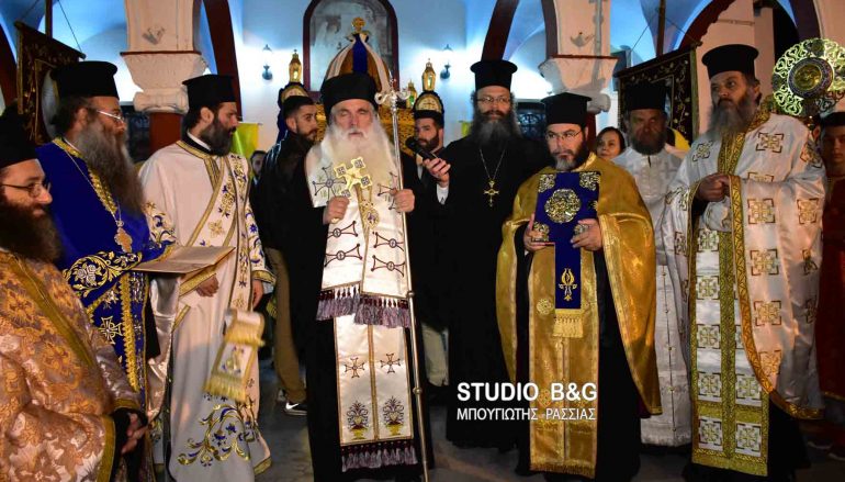 Ο εσπερινός του Ευαγγελισμού της Θεοτόκου στην Ι. Μ. Αργολίδος (ΦΩΤΟ)