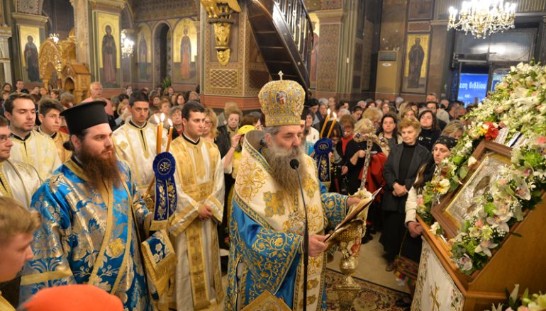 Πανηγυρικός εσπερινός του Ιερού Ναού Ευαγγελιστρίας Πειραιώς (ΦΩΤΟ)