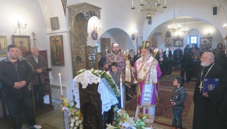 Θεία Λειτουργία των Προηγιασμένων Δώρων στην Φολέγανδρο (ΦΩΤΟ)