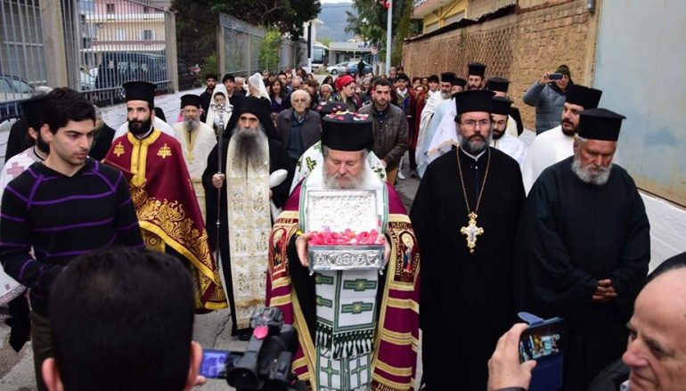 Τα Χανιά υποδέχθηκαν Ι. Λείψανο του Αγίου Γρηγορίου (ΦΩΤΟ-ΒΙΝΤΕΟ)