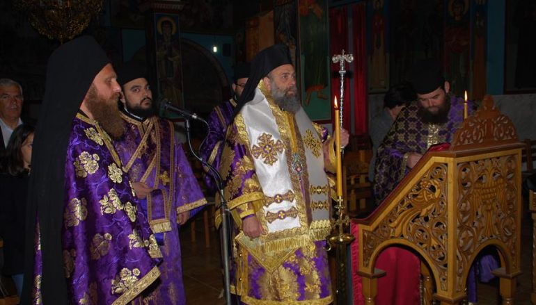 Ο Μητροπολίτης Θεσσαλιώτιδος στην Ι. Μ. Παναγίας Φανερωμένης Καλλιφωνίου (ΦΩΤΟ)