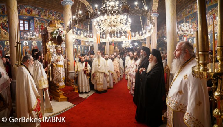 Εσπερινός και κουρά Μοναχού στην Ι. Μονή Παναγίας Δοβρά (ΦΩΤΟ)