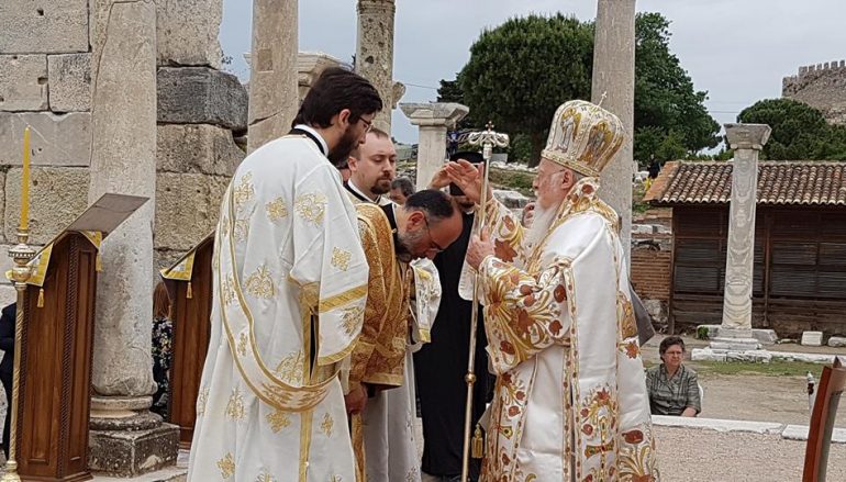 Χειροτονία Διακόνου από τον Οικ. Πατριάρχη στην Αρχαία Έφεσο (ΦΩΤΟ)