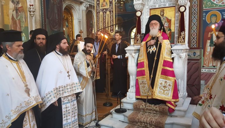 Στον Πολιούχο της Λάρισας Άγιο Αχίλλιο ο Αλβανίας Αναστάσιος (ΦΩΤΟ)
