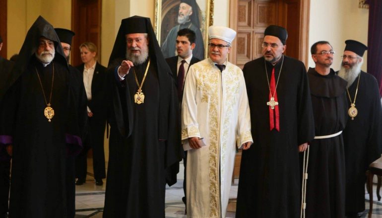 Υπέρ της επανένωσης της Κύπρου οι θρησκευτικοί της ηγέτες
