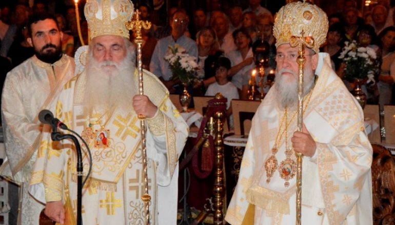 Υποδοχή Λειψάνων των Αγίων Λεωνίδου και των επτά Αγ. Γυναικών στην Κόρινθο