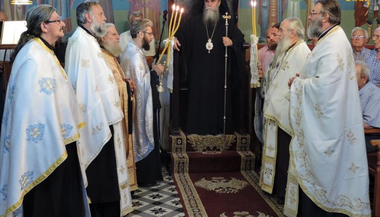 Αρχιερατικός εσπερινός του Αγίου Παντελεήμονος στην Περάνθη Άρτης (ΦΩΤΟ)