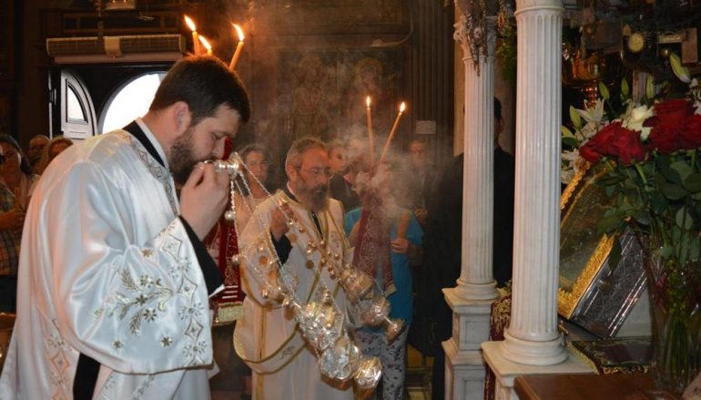 Πολυαρχιερατικός Εσπερινός στην Τήνο για το όραμα της Οσίας Πελαγίας (ΦΩΤΟ)
