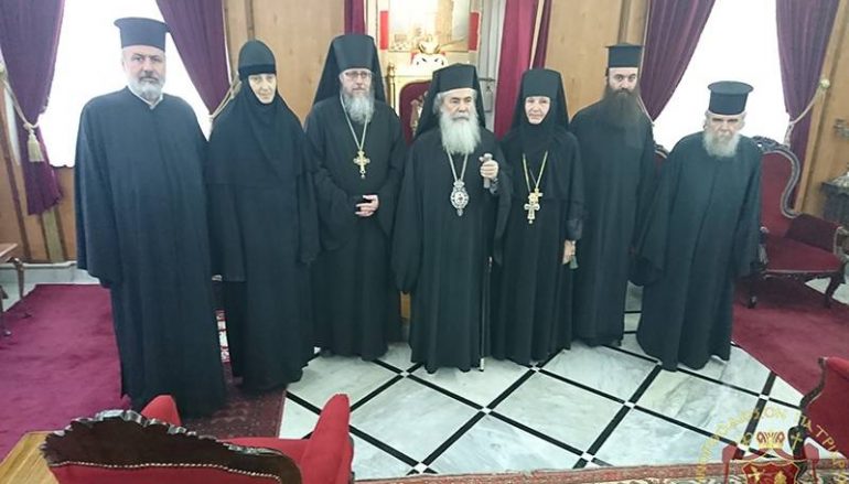 Η νέα Ηγουμένη της Ι. Μονής Ελαιώνος στον Πατριάρχη Ιεροσολύμων (ΦΩΤΟ)