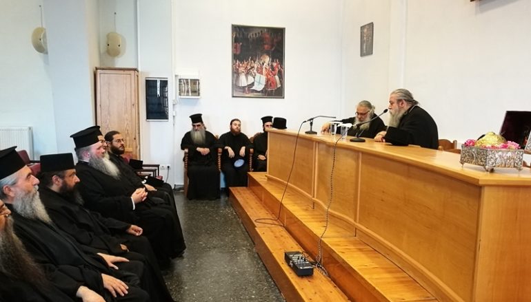 Ο Ηγούμενος της Ι. Μονής Οσίου Δαβίδ στην Ι. Μητρόπολη Εδέσσης