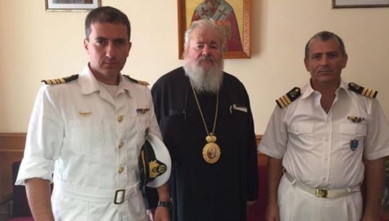 Στον Μητροπολίτη Κυδωνίας Δαμασκηνό ο Λιμενάρχης Χανίων