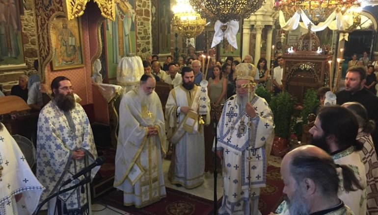 Προεόρτια Αγρυπνία για την Κοίμηση της Θεοτόκου στην Ι. Μ. Χαλκίδος (ΦΩΤΟ)