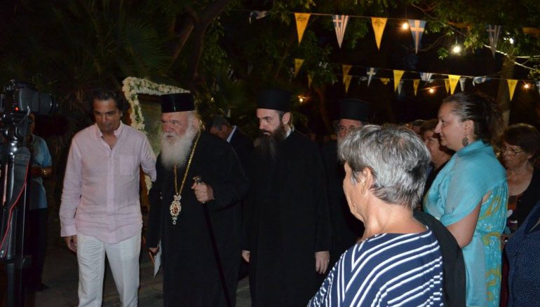 Ο Αρχιεπίσκοπος στον ιστορικό ναό της Παναγίας Σκριπούς Ορχομενού (ΦΩΤΟ)