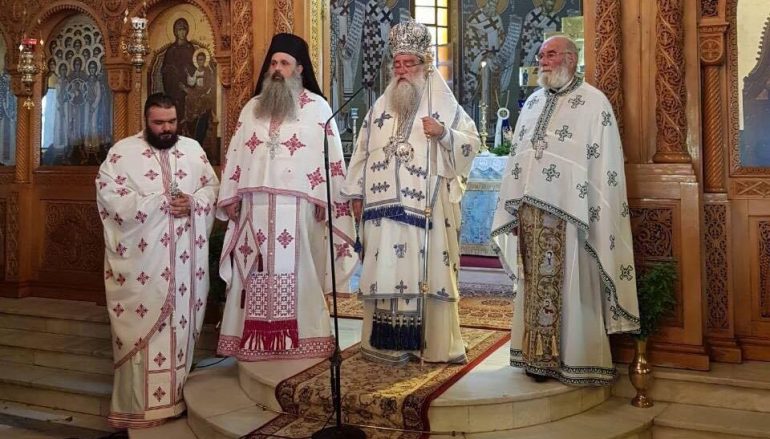 Ο Μητροπολίτης Φιλαδελφείας στον Ι. Ναό Ταξιαρχών Καλαμάτας (ΦΩΤΟ)