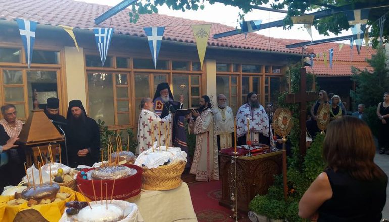 Εσπερινός της Υψώσεως του Τιμίου Σταυρού στην Ι. Μ. Γοργοεπηκόου Νεστάνης