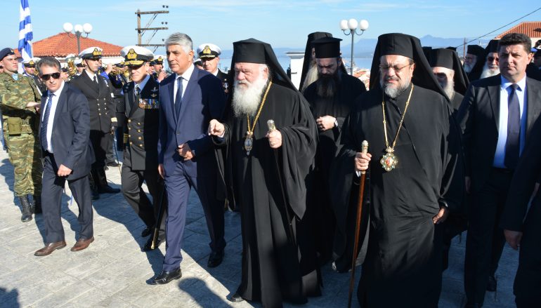 Ο Αρχιεπίσκοπος Ιερώνυμος στην Επέτειο της Ναυμαχίας του Ναυαρίνου (ΦΩΤΟ)