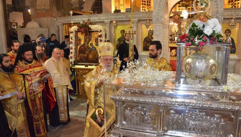 Η Ακολουθία των Εγκωμίων προς τον Άγιο Δημήτριο Θεσσαλονίκης (ΦΩΤΟ)
