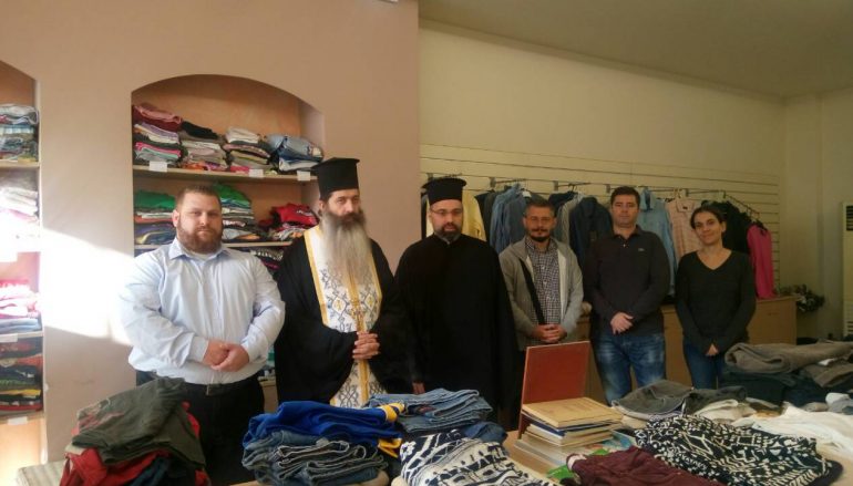 Αγιασμός στο κατάστημα διανομής ρουχισμού «Ιμάτιο» της Ι. Αρχιεπισκοπής Αθηνών (ΦΩΤΟ)
