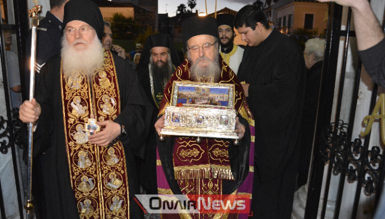 Το Μεσολόγγι υποδέχθηκε την Τιμία Ζώνη της Θεοτόκου (ΦΩΤΟ)