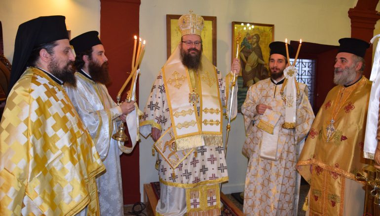 Αρχιερατική Θ. Λειτουργία στην Πολιούχο της πληγείσας Μάνδρας (ΦΩΤΟ)