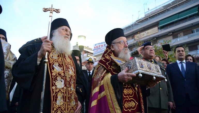Πανδήμως το Αγρίνιο υποδέχθηκε την Τιμία Ζώνη της Παναγίας (ΦΩΤΟ)
