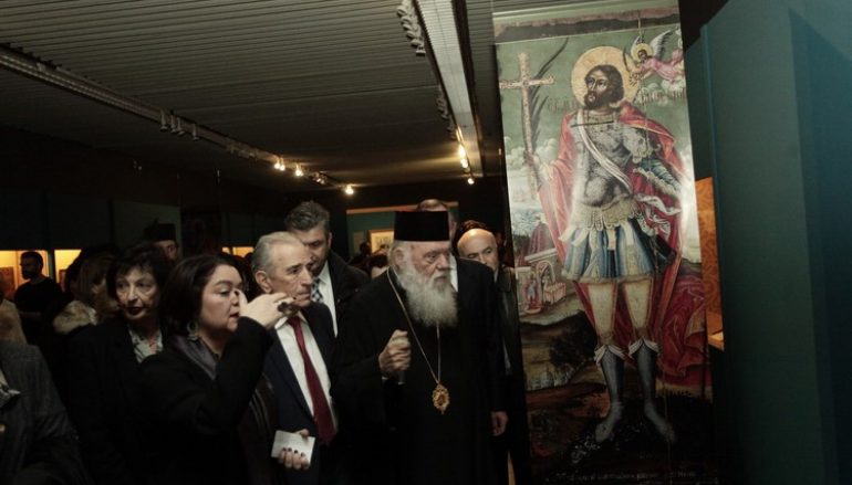 Ο Αρχιεπισκόπος στα εγκαίνια έκθεσης «Θρησκευτική Τέχνη από την Ρωσία στην Ελλάδα»