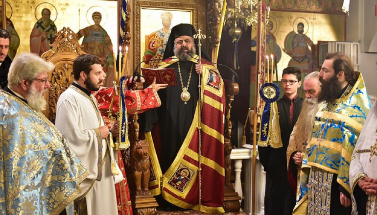 Ο Επίσκοπος Πύργου στον Ι. Ναό Αγίου Νικολάου Λαγυνών (ΦΩΤΟ)