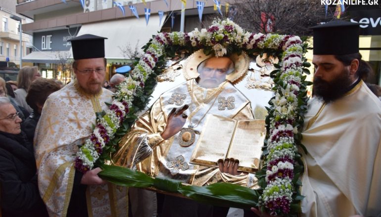 Εικόνα του Αγ. Νικολάου από την Μόσχα υποδέχθηκε η Κοζάνη (ΦΩΤΟ – ΒΙΝΤΕΟ)