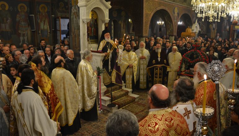 Πανηγυρικός Εσπερινός στον Ι. Ναό Αγ. Βαρβάρας Τρίπολης (ΦΩΤΟ)