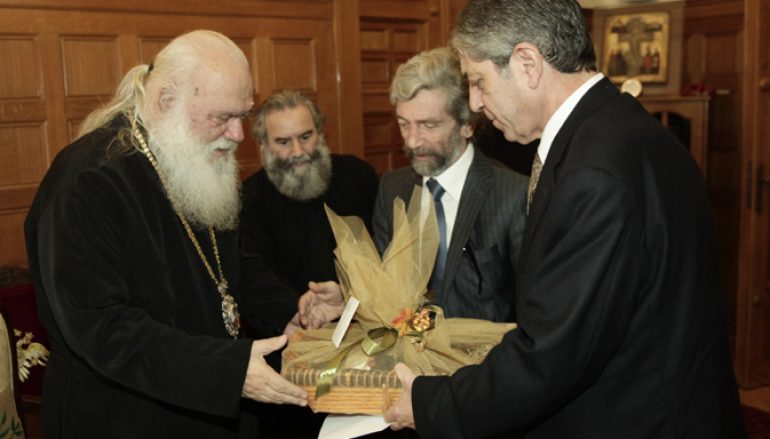 Ο Πρέσβης της Παλαιστίνης στον Αρχιεπίσκοπο Ιερώνυμο (ΦΩΤΟ)