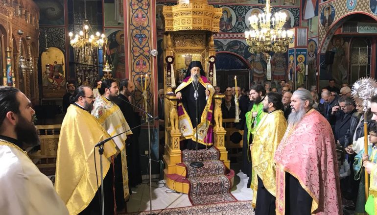 Αρχιερατικός Εσπερινός του Αγίου Αθανασίου στη Λάρισα (ΦΩΤΟ)