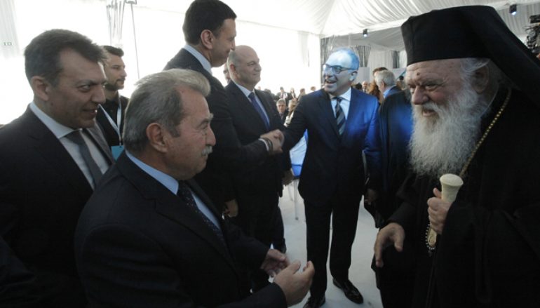 Ο Αρχιεπίσκοπος στα εγκαίνια νέας μονάδας του εργοστασίου Παπαστράτος