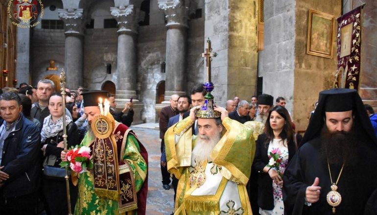 Κυριακή της Σταυροπροσκυνήσεως στο Πατριαρχείο Ιεροσολύμων (ΦΩΤΟ)