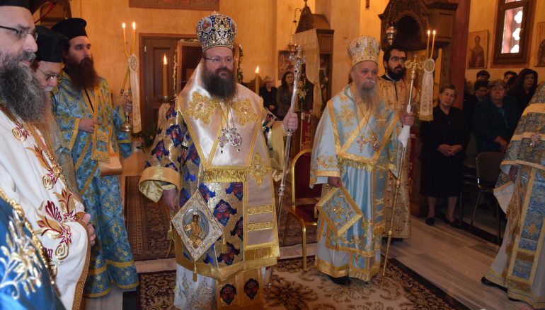 Δισαρχιερατική Θ. Λειτουργία για τον Προστάτη της Ι. Μ. Μεγάρων (ΦΩΤΟ)