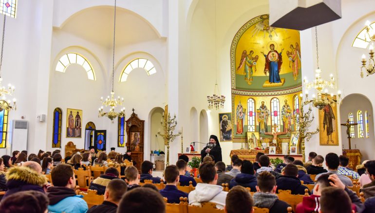 Συνάντηση του Μητροπολίτη Λαγκαδά με μαθητές Λυκείου (ΦΩΤΟ)