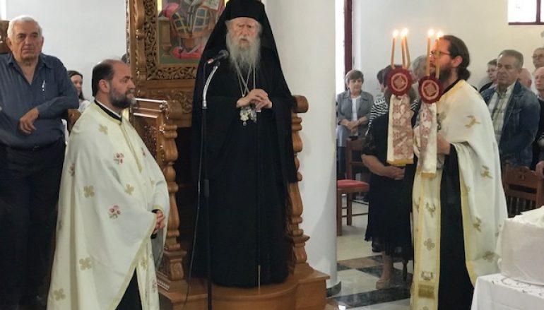 Αρχιερατικός Εσπερινός του Αγ. Κωνσταντίνου στον Πύργο (ΦΩΤΟ)