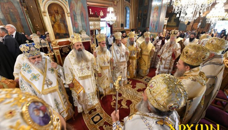 Λαμπρό Πολυαρχιερατικό Συλλείτουργο για τους Πολιούχους της Τρίπολης (ΦΩΤΟ)