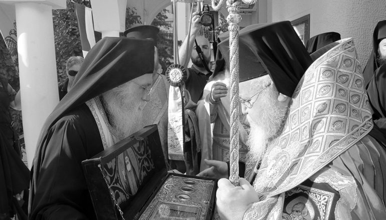 Τα Ιερά Λείψανα του Αγίου Φιλουμένου στην Ι. Μ. Καισαιριανής (ΦΩΤΟ)