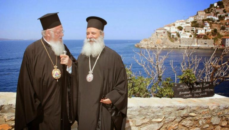 Ο Οικ. Πατριάρχης στις Σπέτσες και την Ύδρα για το Οικολογικό Συμπόσιο