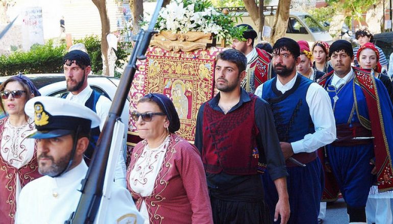 Τα Χανιά υποδέχθηκαν πιστό αντίγραφο της Παναγίας του Κύκκου (ΦΩΤΟ)