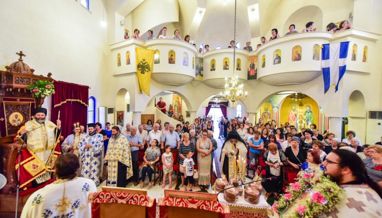 Εσπερινός ευρέσεως Λειψάνων των Αγ. Ραφαήλ, Νικολάου και Ειρήνης στην Ι. Μ. Λαγκαδά