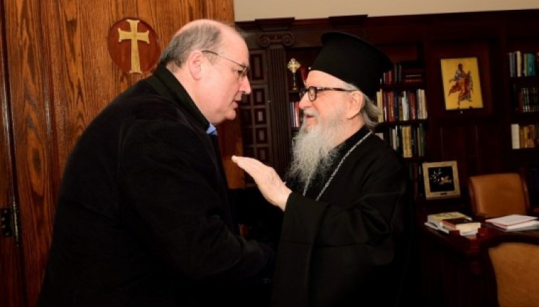 Στον Αρχιεπίσκοπο Αμερικής ο Υπουργός Παιδείας