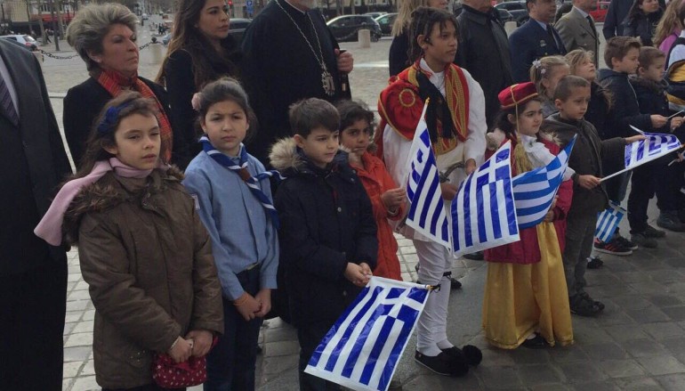 Ο εορτασμός της 25ης Μαρτίου στο Παρίσι (ΦΩΤΟ)