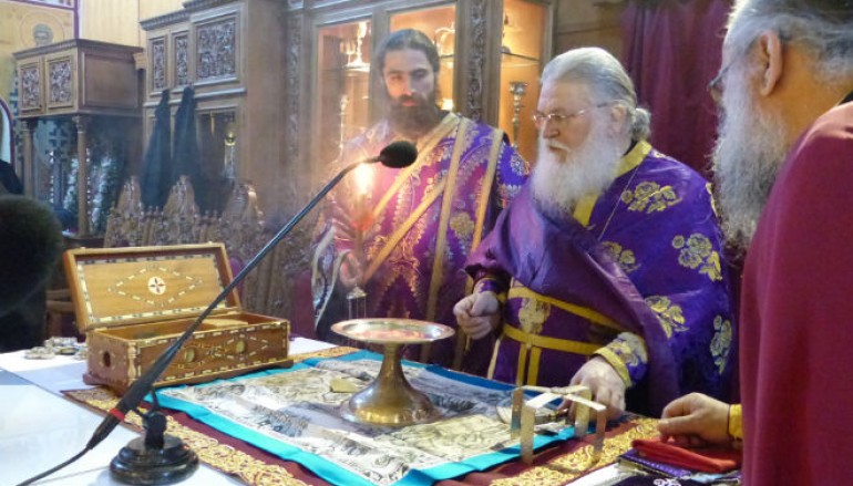 Προηγιασμένη Θ. Λειτουργία τέλεσε ο Ηγούμενος Εφραίμ στην Καστοριά (ΦΩΤΟ)