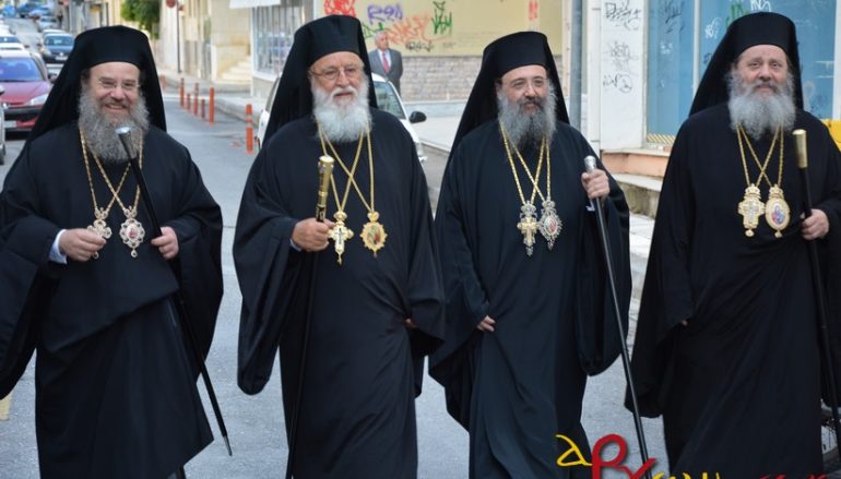 Πολυαρχιερατικός εσπερινός στην Τρίπολη για τους Πολιούχους της (ΦΩΤΟ)