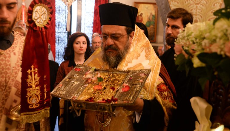 Η Καλαμάτα υποδέχθηκε Λείψανα των Αγ. Κωνσταντίνου και Ελένης και απότμημα Τιμίου Ξύλου (ΦΩΤΟ – ΒΙΝΤΕΟ)