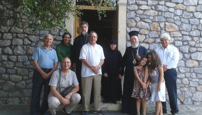Στην πυρόπληκτη Ιερά Μονή Αγίου Νικολάου Γαλατάκη ο Μητροπολίτης Χαλκίδος (ΦΩΤΟ)