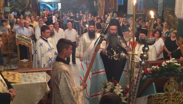 Υποδοχή λειψάνου του Οσίου Λουκά του Ιατρού στην Καλλιθέα Κατερίνης (ΦΩΤΟ)